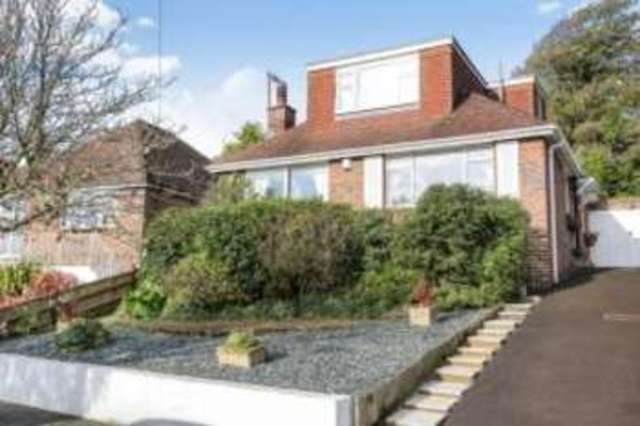 house front Image of 3 Bedroom Bungalow For Sale at Ovingdean Brighton Woodingdean, BN2 7AD Image of house front